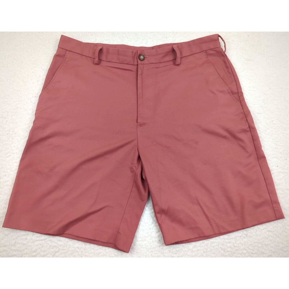 IZOD Golf Mens Straight Performance Shorts Mauve 36 Pockets